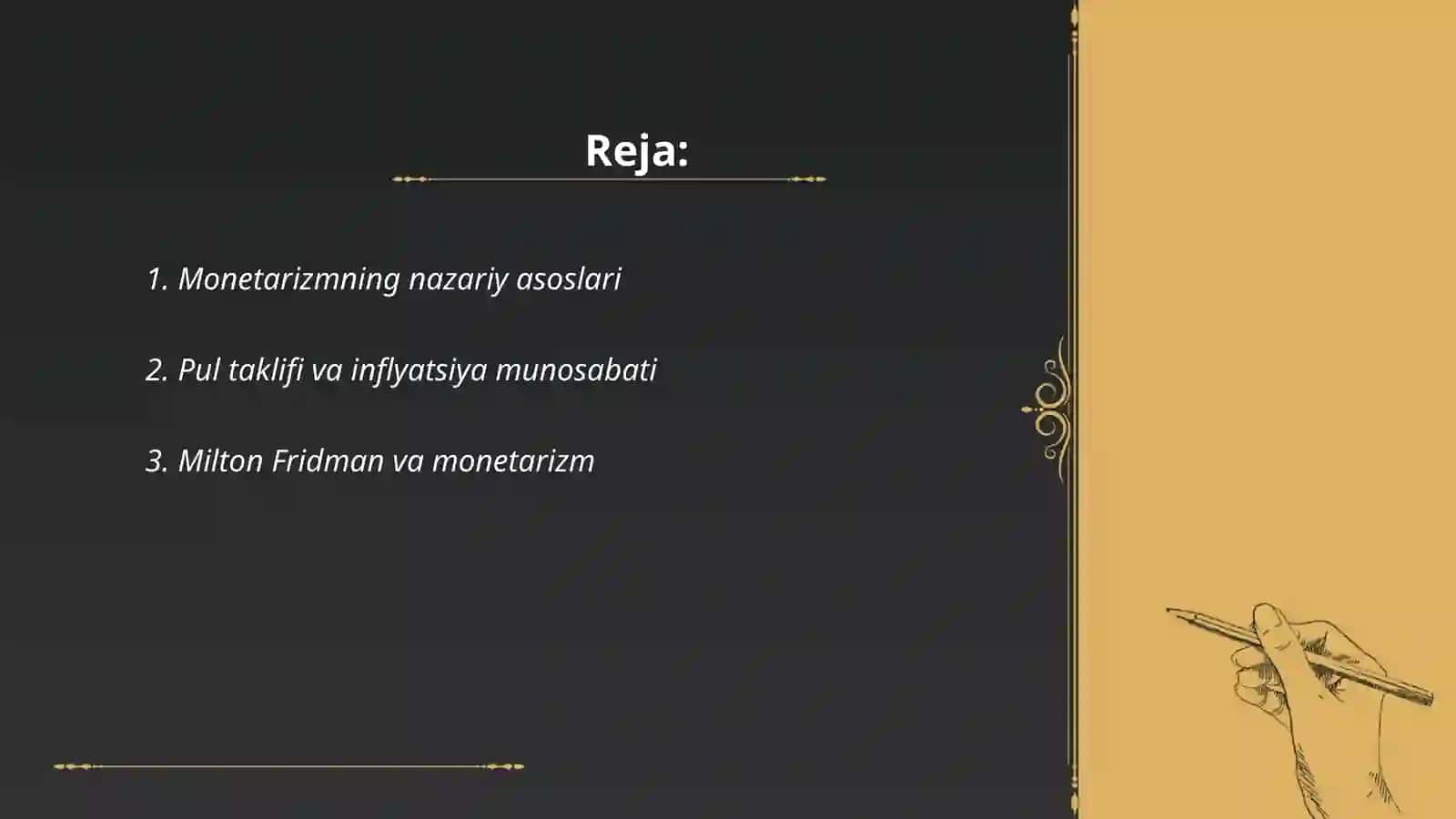 Monetarizm va neolberalizm evolyutsiyasi nomukammal ta'limoti 2