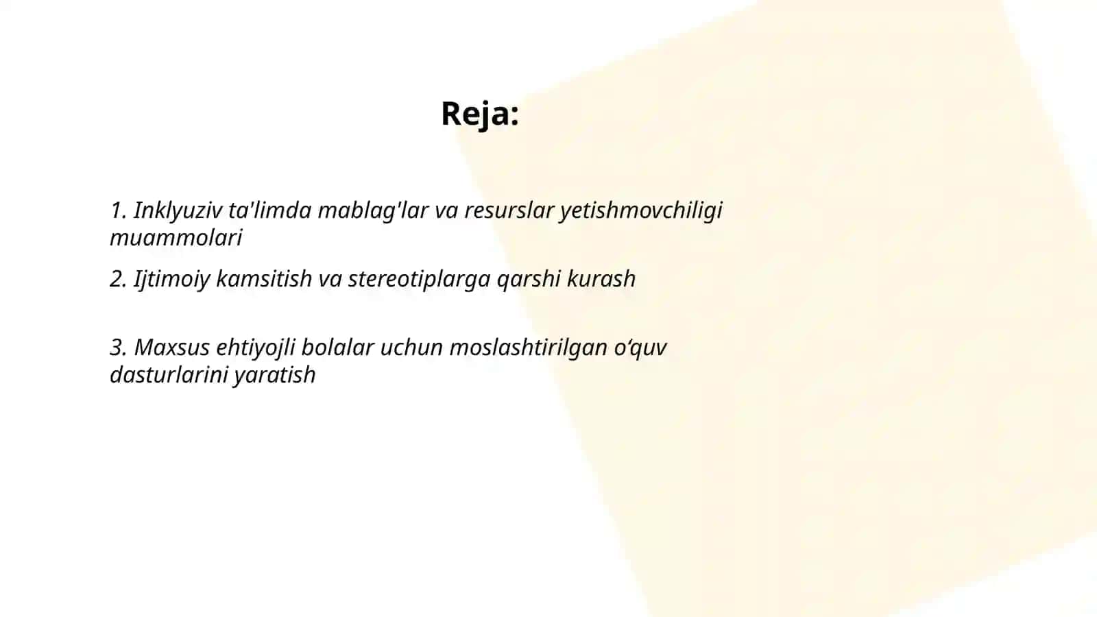 Turli yo'nalishdagi ilmiy tadqiqotlarda inklyuziv ta'lim muammolarini o'rganish 2