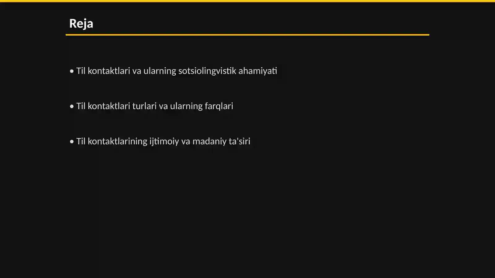 Til kontaktlari sotsiolingvistikaning bosh masalasi sifatida 2
