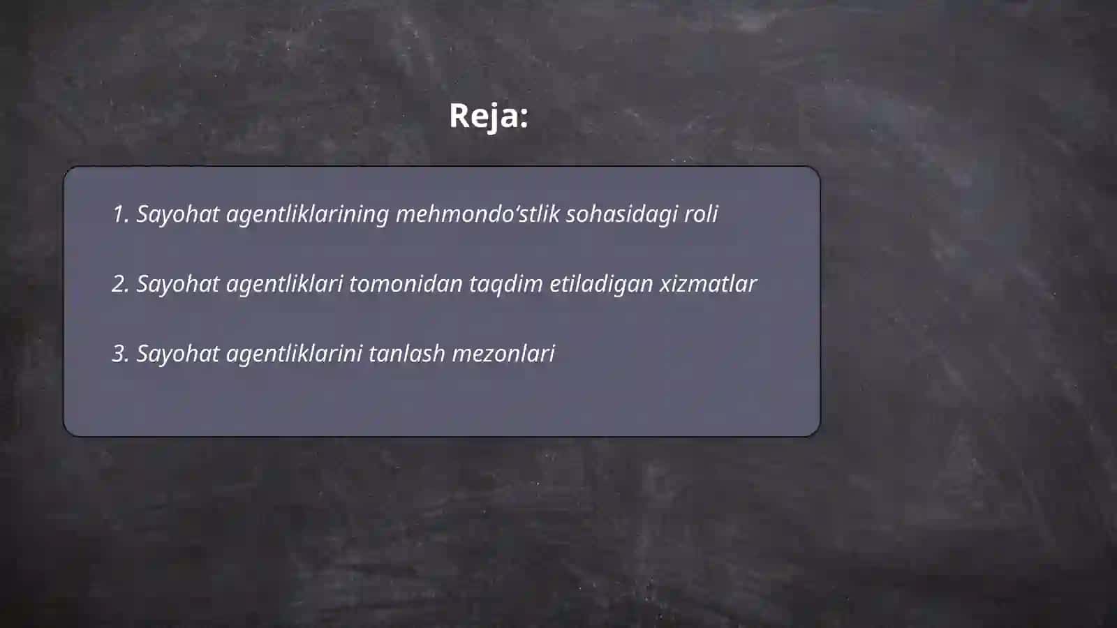 Sayohat agentliklari 2