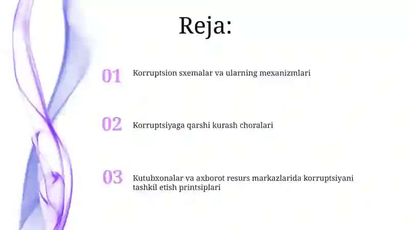 Axborot kutubxona va axborot resurs markazlari korupsiyasini tashkil qilish pirinsiplari 2