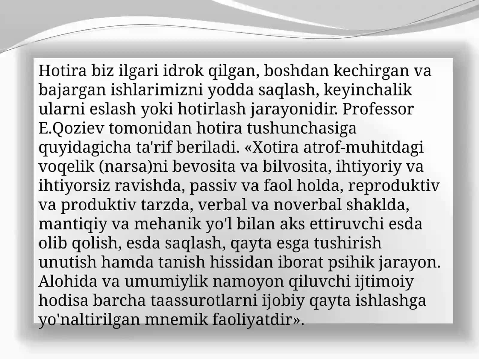 Xotiramexanizmlari 2