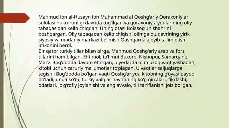 Qoraxoniylar davrida tilshunoslik 2