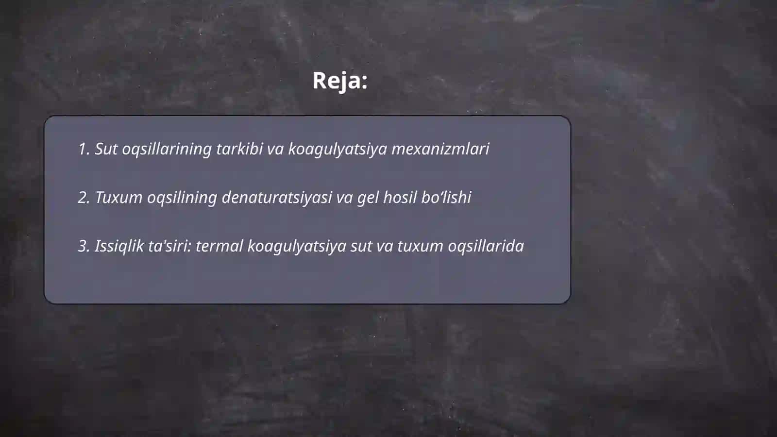 Sut va tuxum oqsillarida koagulyatsiya va kolloid tizimlar xususiyatlari 2