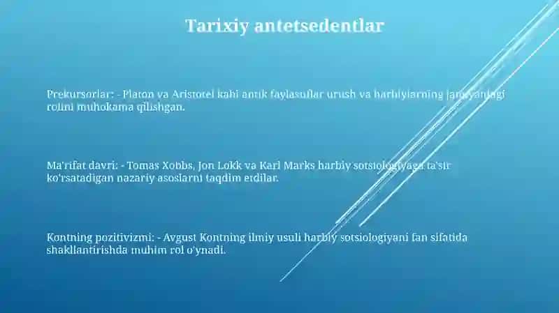 Harbiy Sotsiologiyaning Shakllanishi 2