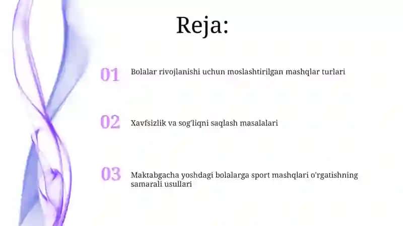 Maktabgacha yoshdagi bolalarni sport mashqlariga oʻrgatish 2