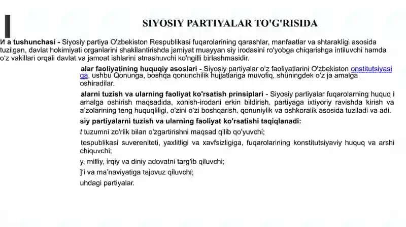 Siyosiy partiyalarning tashkiliy tuzilmalari va partiya qurilishi masalalari 2
