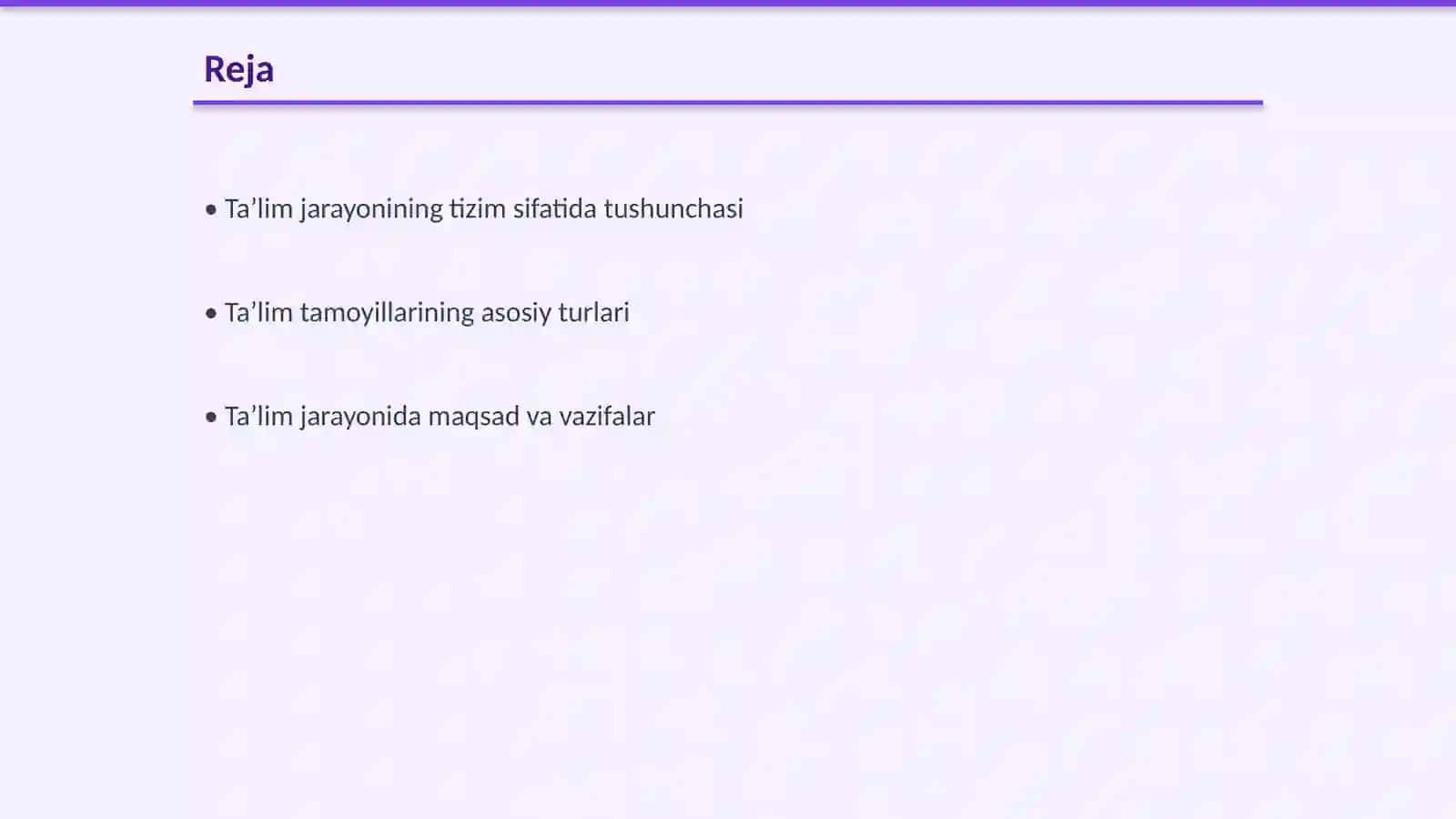 Taʼlim jarayoni yaxlit tizim sifatida 2