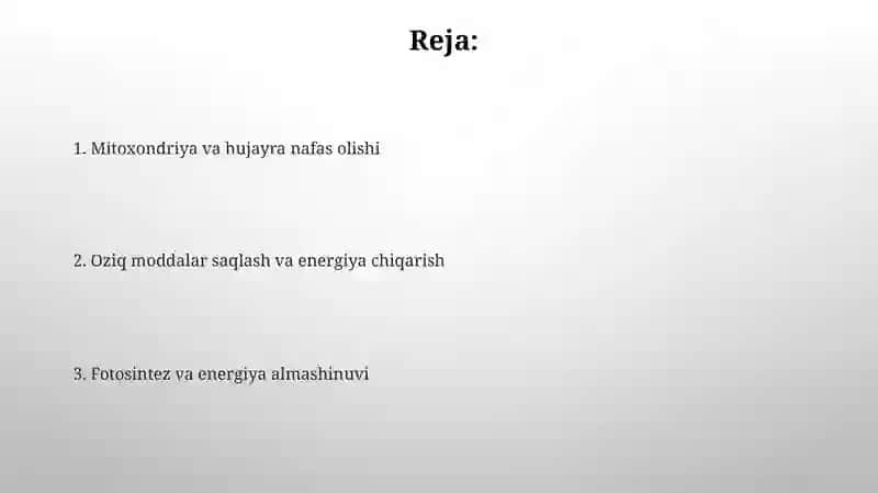 O'simlik hujayrasi energetikasi 2