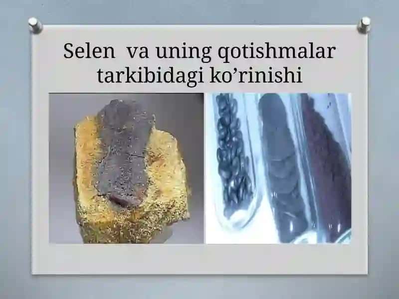 Selenning analitik kimyosi 2