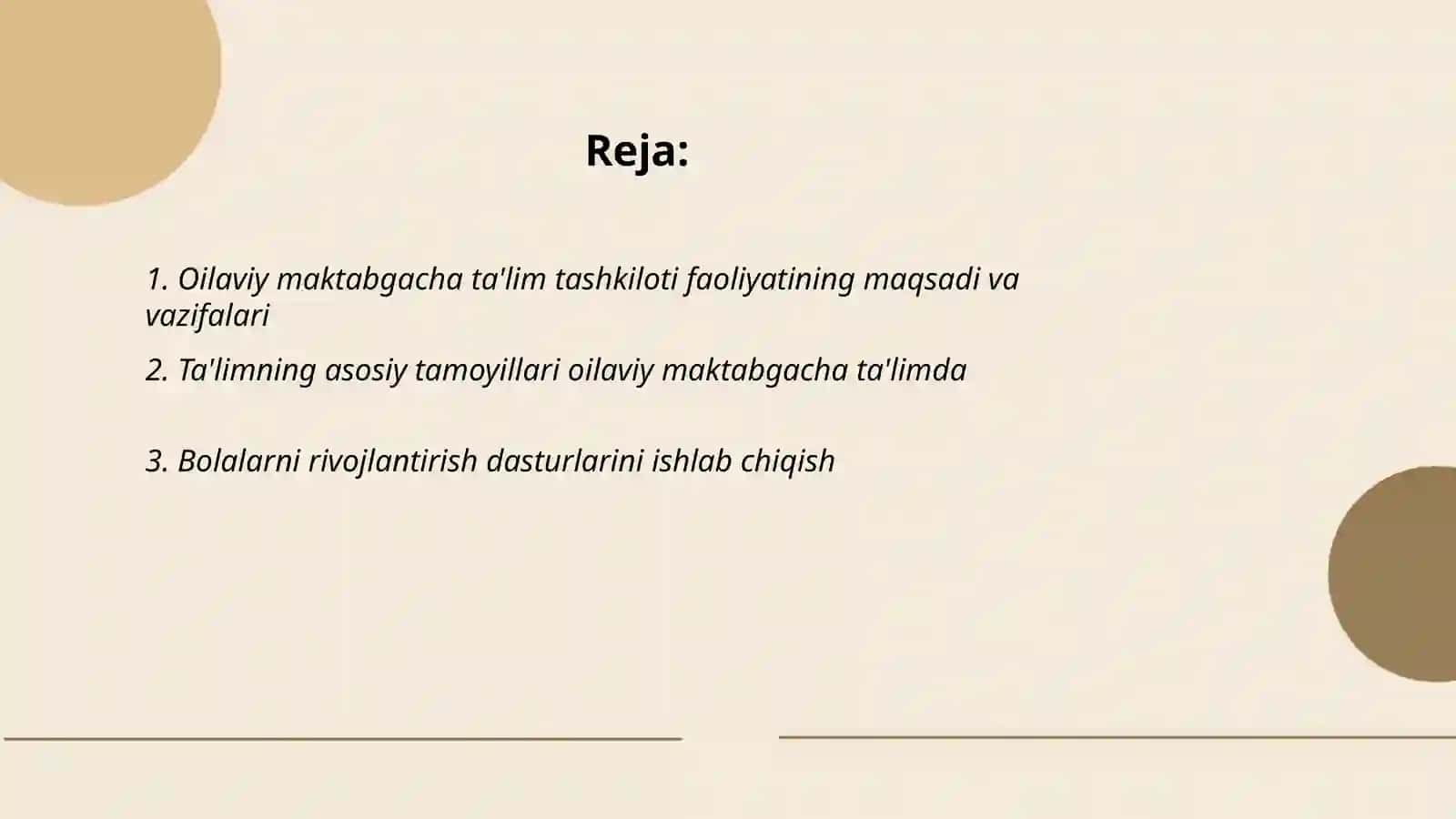 Oilaviy maktabgacha ta‘lim tashkilotini tashkil qilish va boshqarish 2