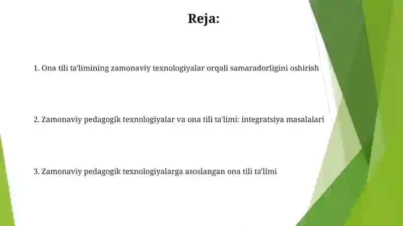 Zamonaviy pedagogik texnologiyalarga asoslangan Ona tili ta'limi 2