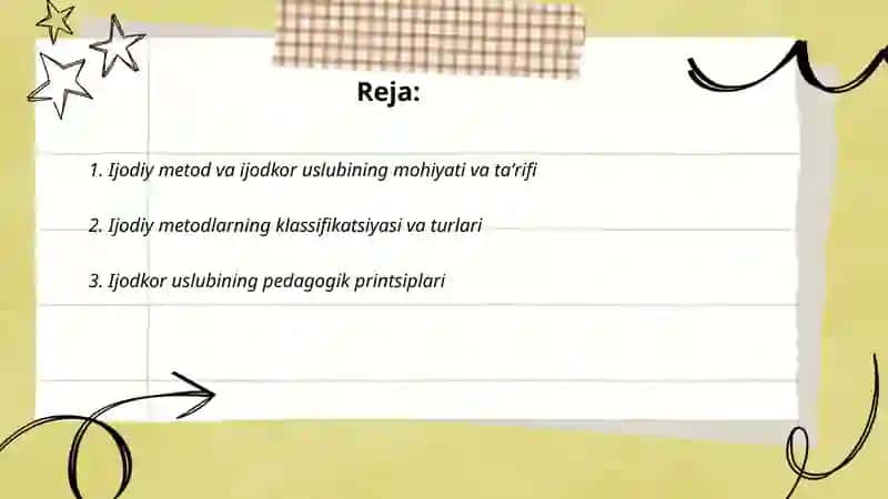 Ijodiy metod va ijodkor uslubi 2