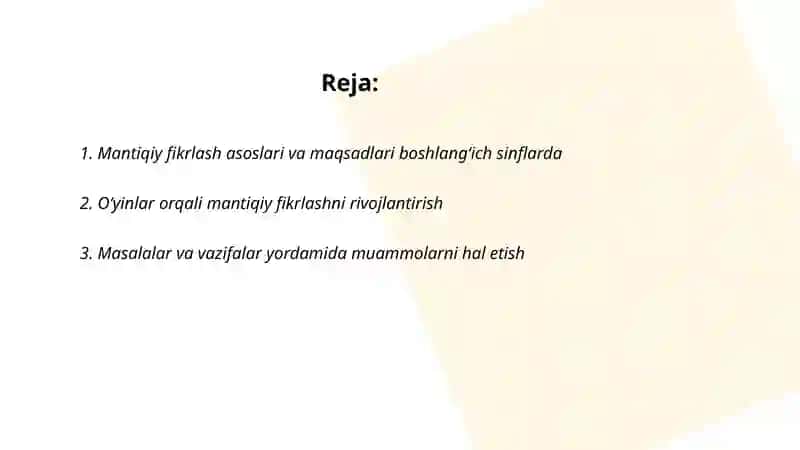 Boshlang’ich sinflarda o’quvchilarni mantiqiy fikrlash qobiliyatini oshirish 2