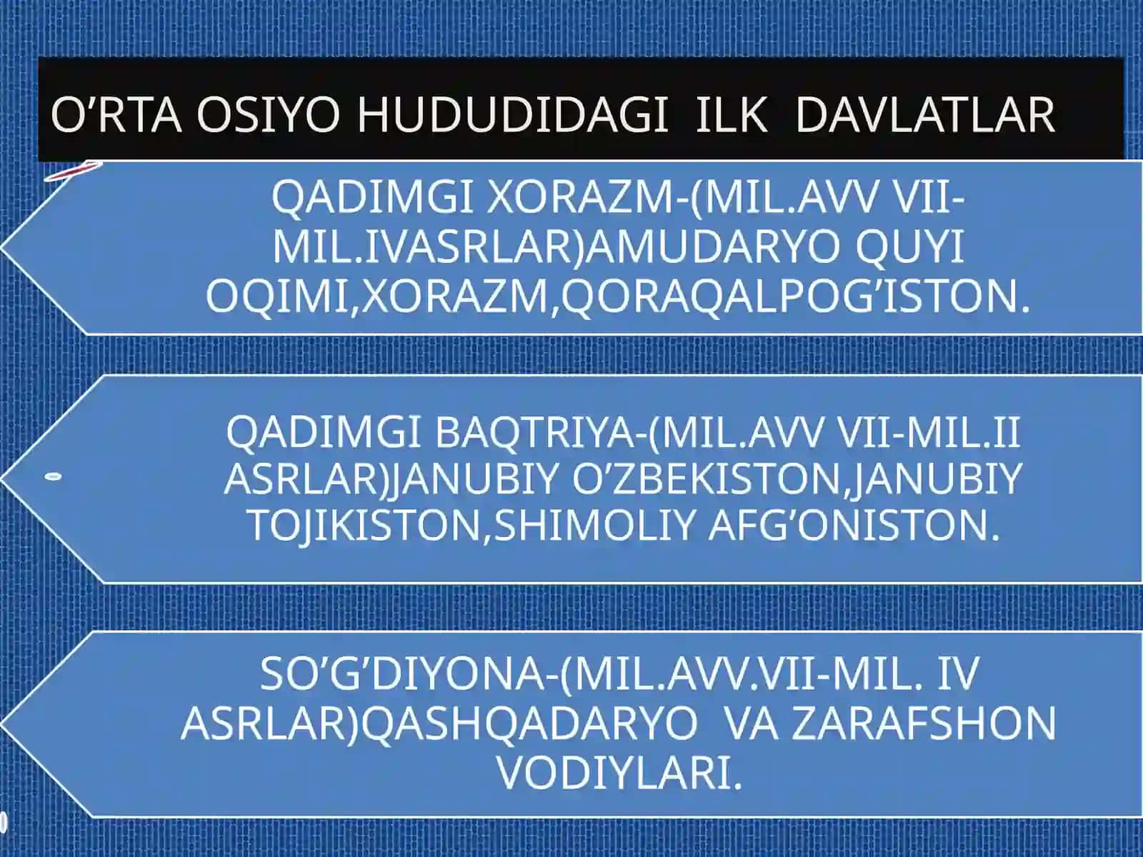 O’rtaosiyodagi ilk davlat uyushmalari va ulardagi boshqaruv tizimi 2