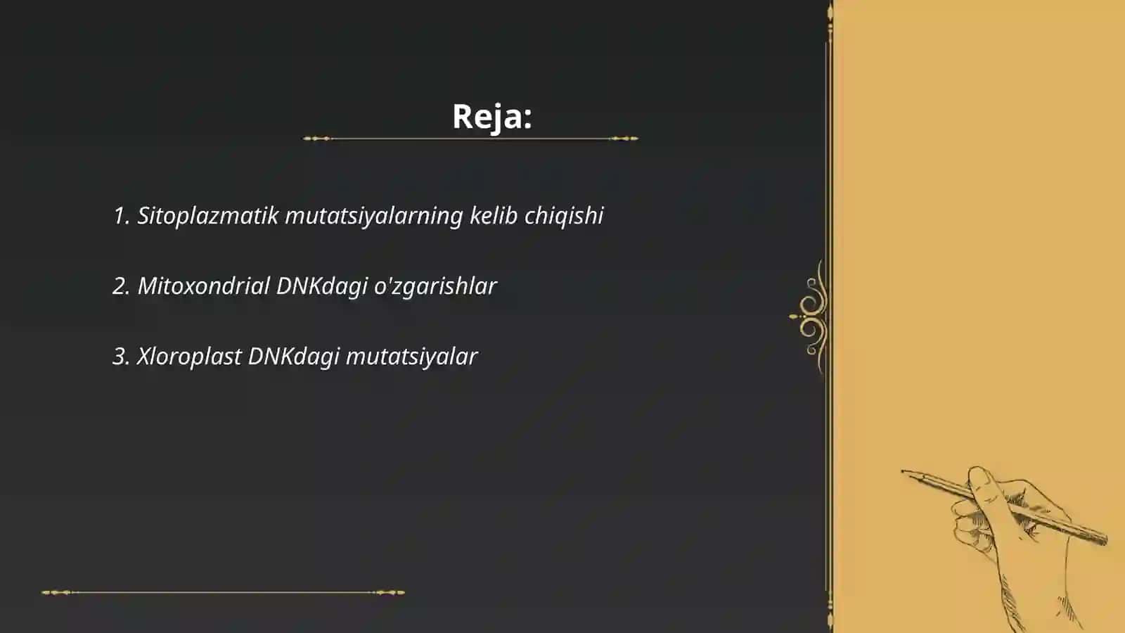 Sitoplazmatik mutatsiyalar 2