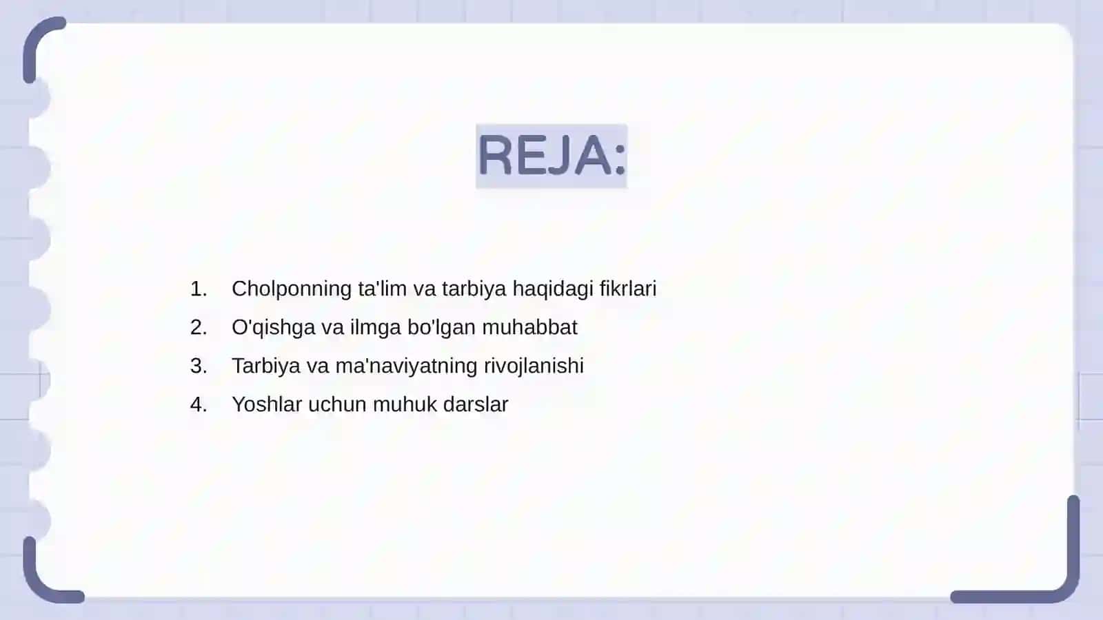 Cholponning talim va tarbiya haqidagi goyalari 2