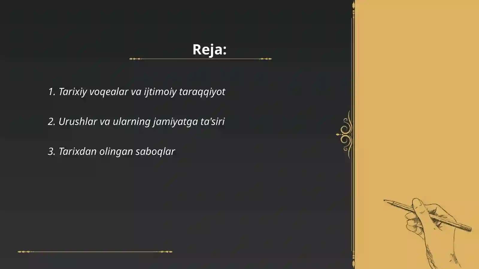 Tarixiy voqealar va ijtimoiy taraqqiyot 2