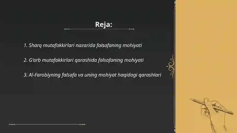 Falsafaning mohiyatiga oid sharq va gʻarb Mutafakkirlari 2