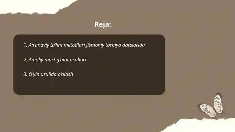 Jismoniy tarbiya darslarida qo'llaniladigan o'qitish metodlari 2