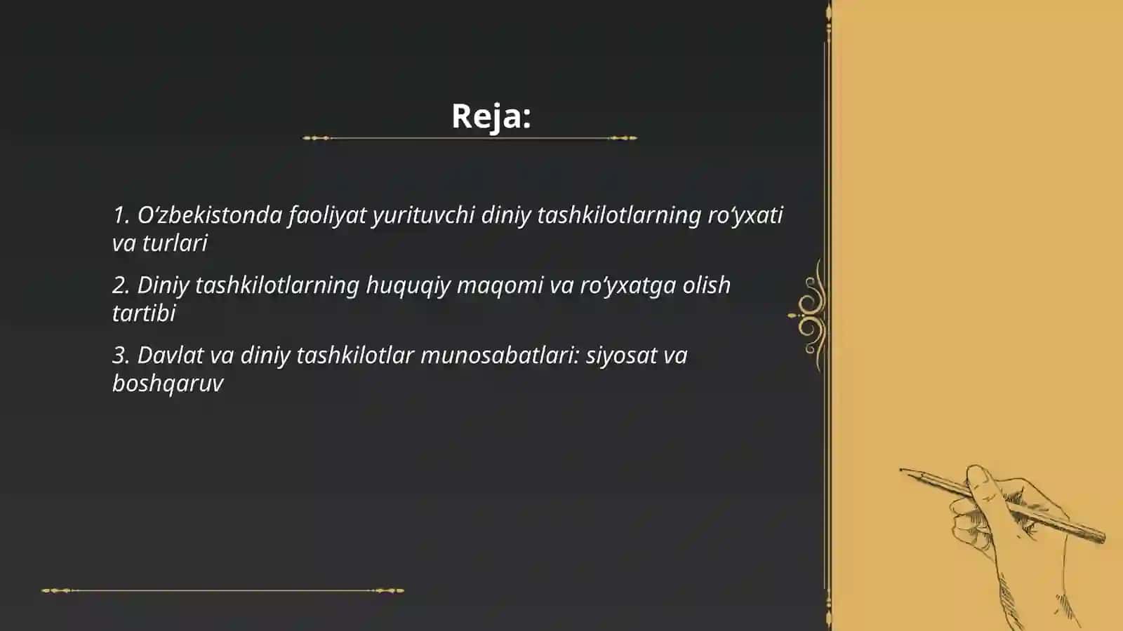 Oʻzbekistonda faoliyat yurituvchi diniy tashkilotlar 2