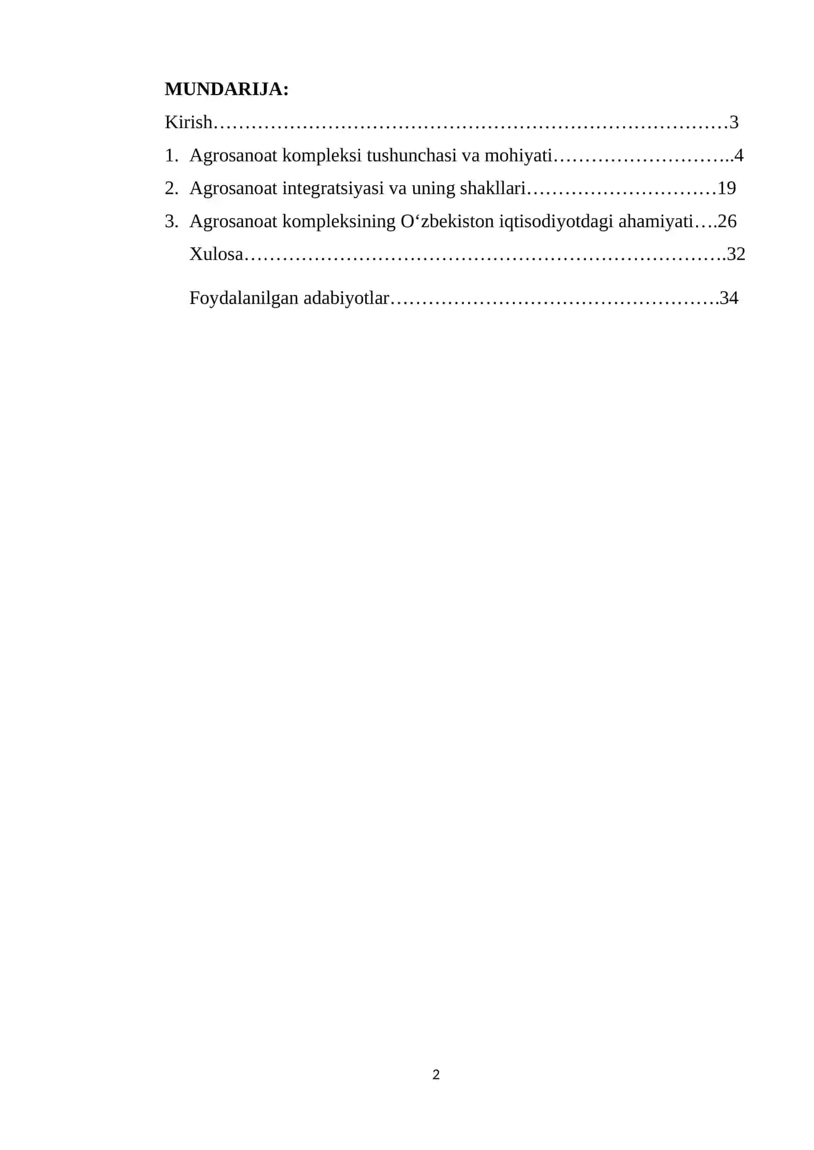 AGROSANOAT KOMPLEKSI VA AGROSANOAT INTEGRASIYASI 2