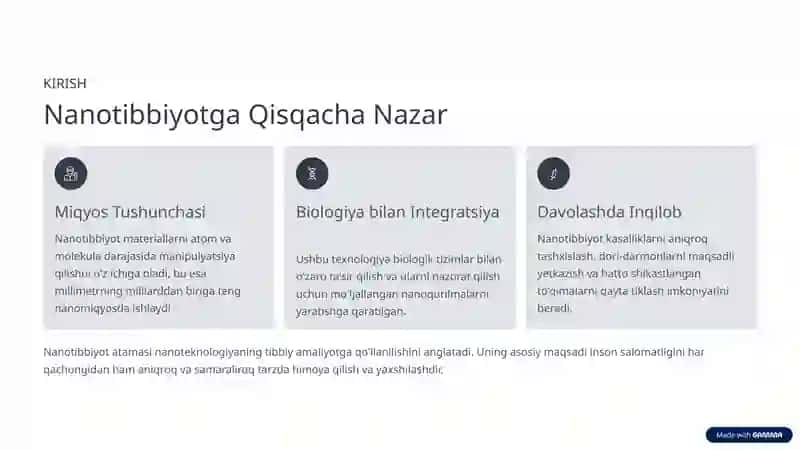 Nanotibbiyot va Nanoetika: Kelajak Imkoniyatlari va Mas'uliyatlari 2