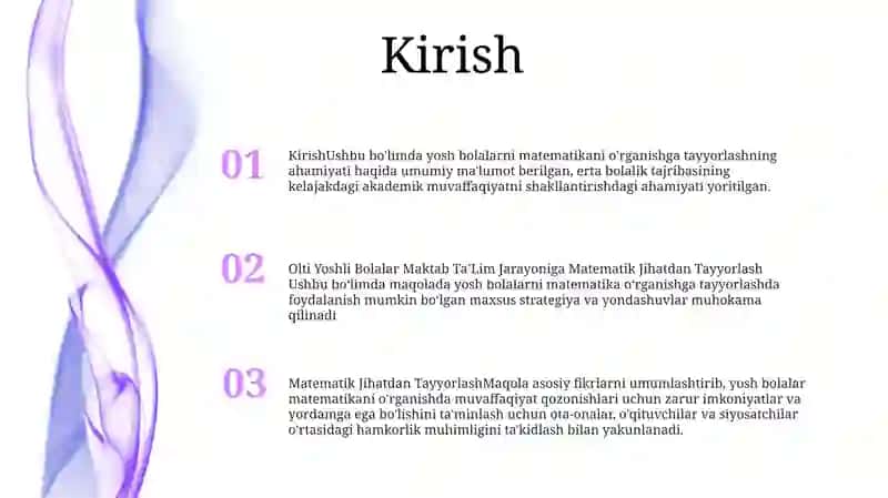 Olti Yoshli Bolalar Maktab TaʼLim Jarayoniga Matematik Jihatdan Tayyorlash 2