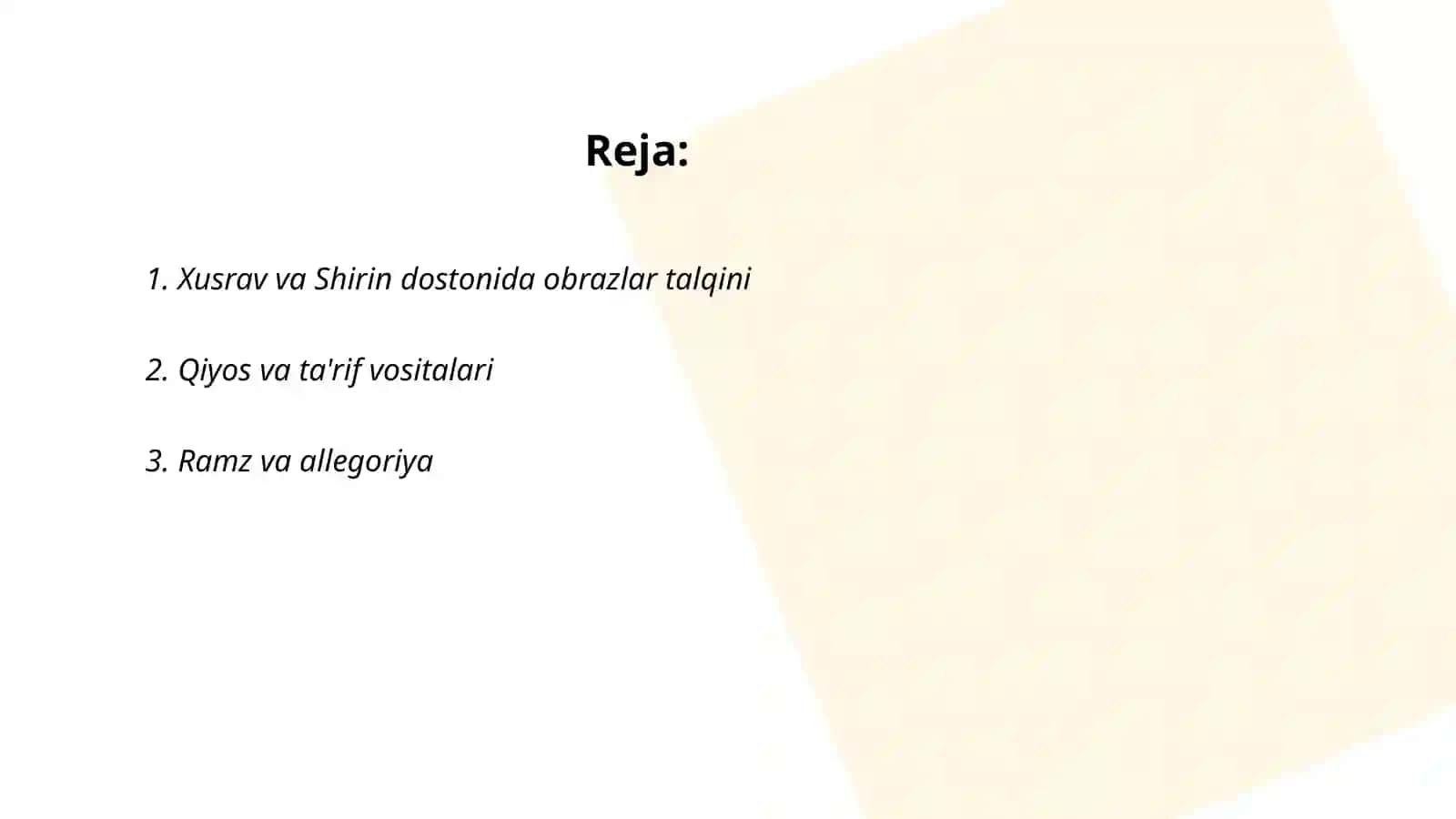 Xusrav va Shirin dostonida obrazlar talqini 2