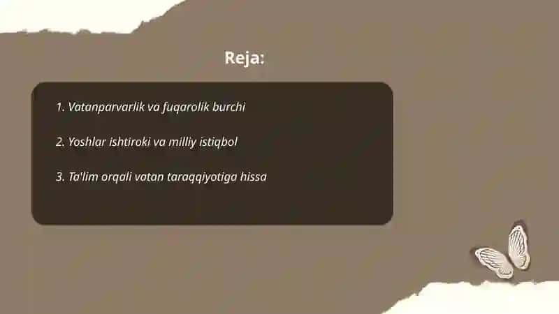 Vatanparvarlik va fuqarolik burchi 2