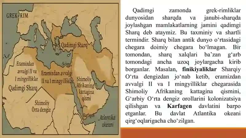 QADIMGI SHARQ TARIXI MANBASHUNOSLIGI 2