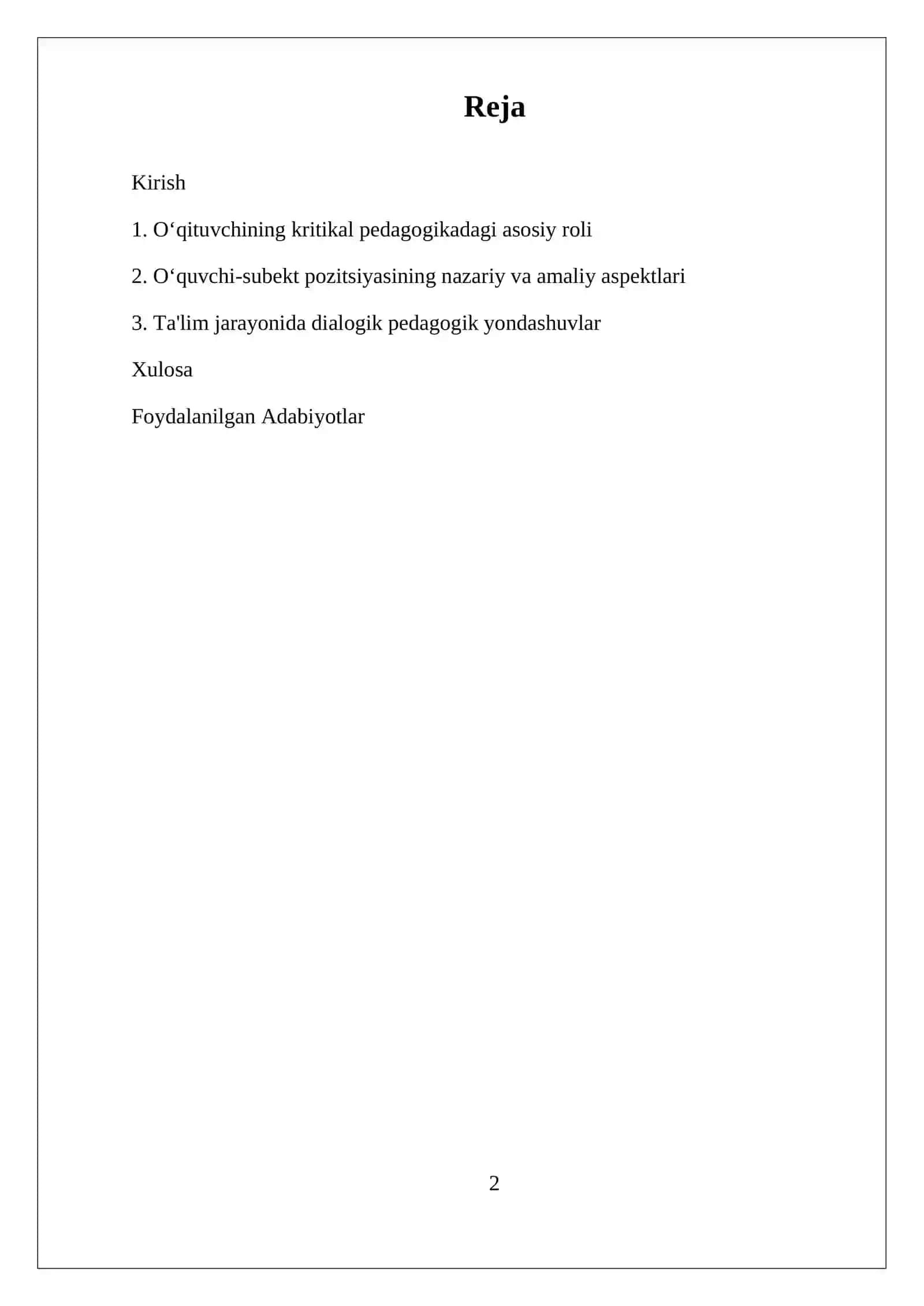 OʻQITUVCHINING ROLI VA OʻQUVCHI-SUBEKT PAZITSIYASI 2