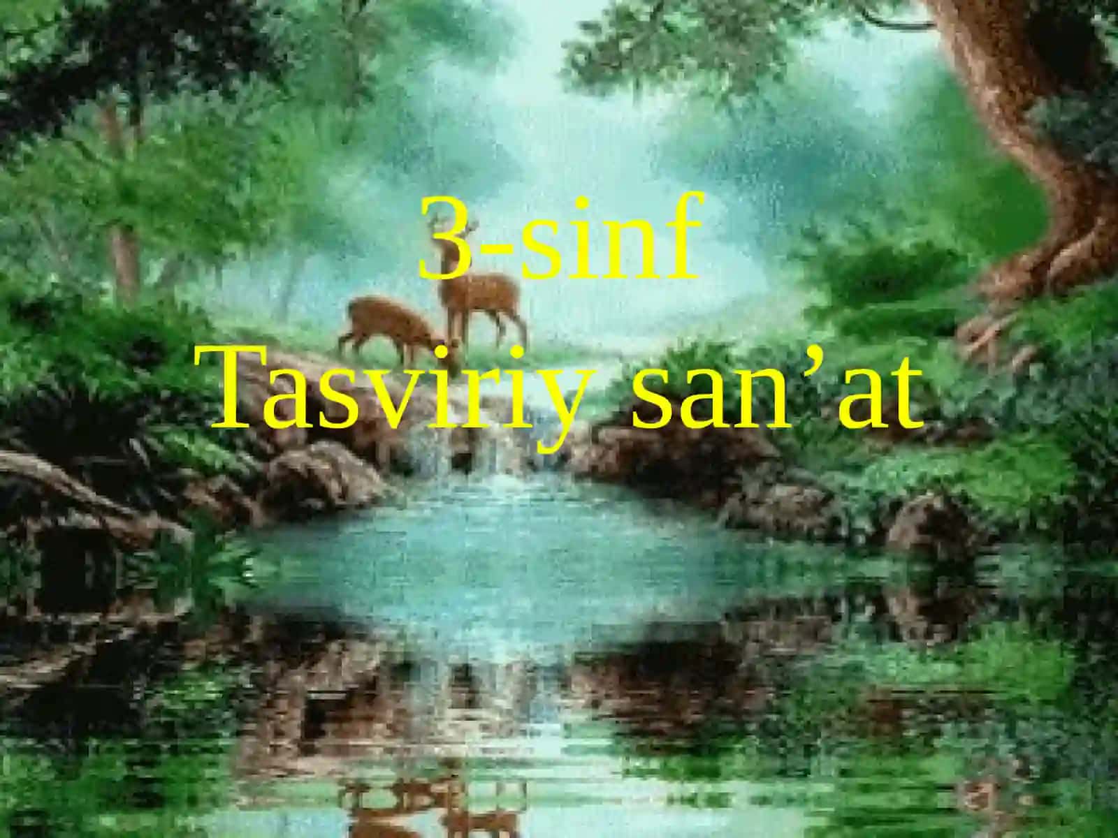 3-sinf Tasviriy san'at Natyumort chizish dars ishlanma 2