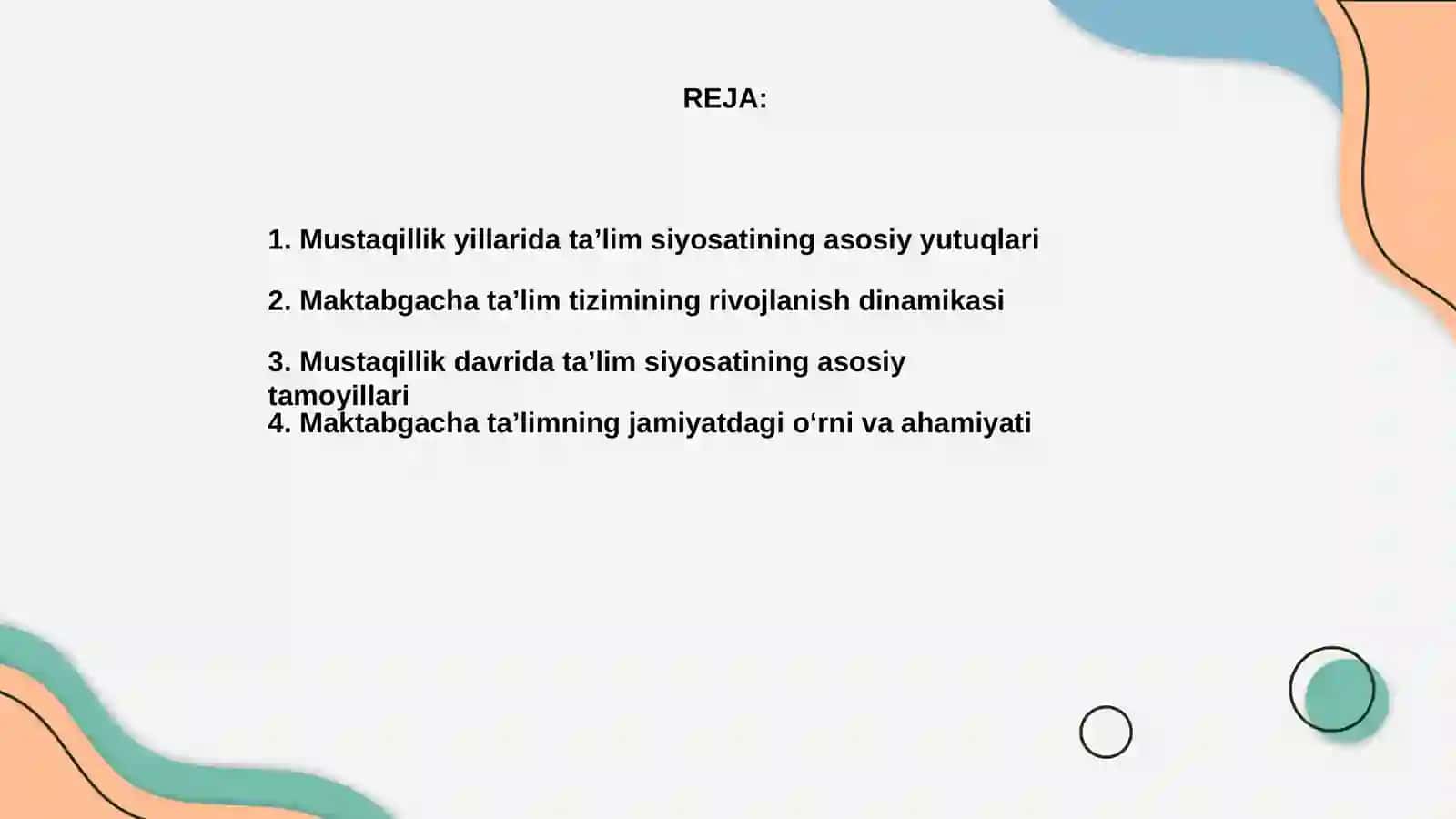 Mustaqillik yillarida maktabgacha taʼlim tizimini rivojlantirish tamoyillari va asosiy yoʻnalishlari 2