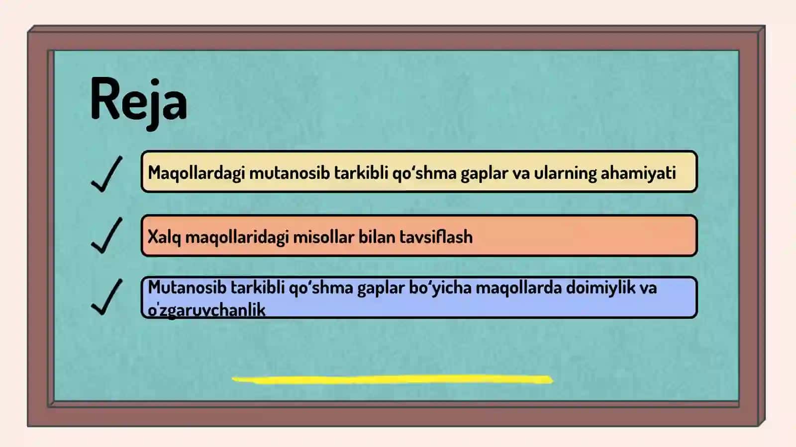 Xalq maqollarida mutanosib tarkibli qoʻshma gaplar 2