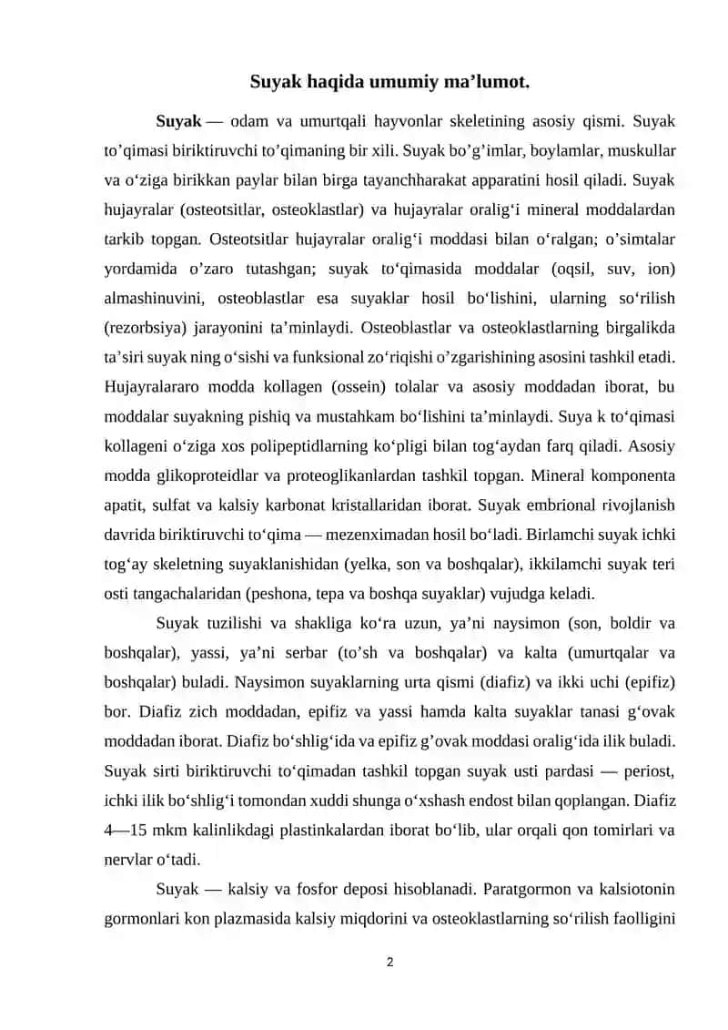 Suyak to’qimasining mexanik xossalari 2