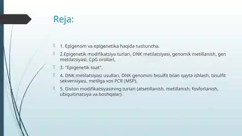 Epigenom va Epigenetika 2