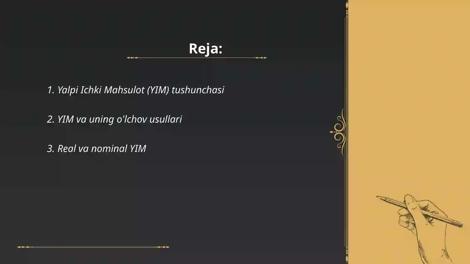 Yalpi va nominal ichki mahsulot 2