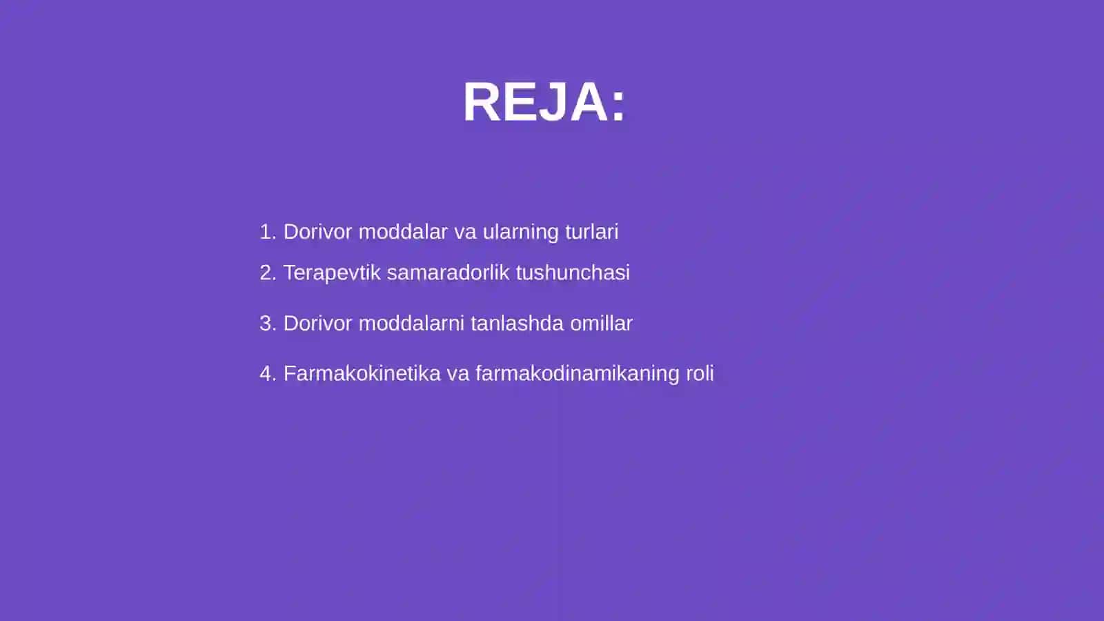 Dorivor moddalarni terapevtik samaradorligiga ta'sir etuvchi omillar 2