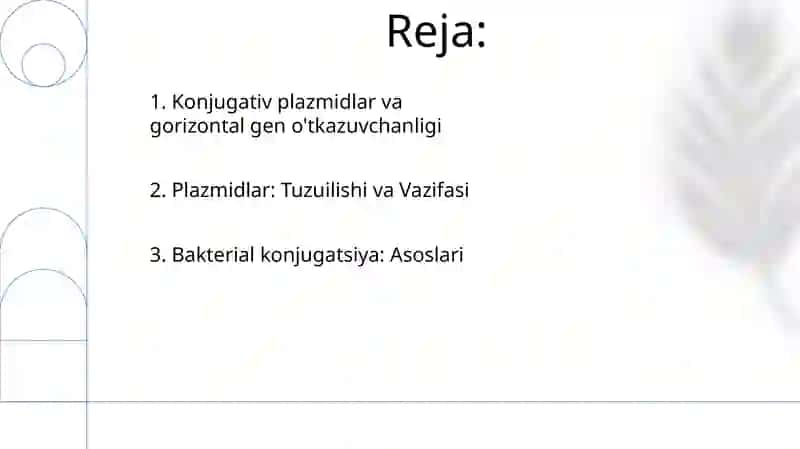 Konjugativ plazmidlar va gorizontal gen o'tkazuvchanligi 2
