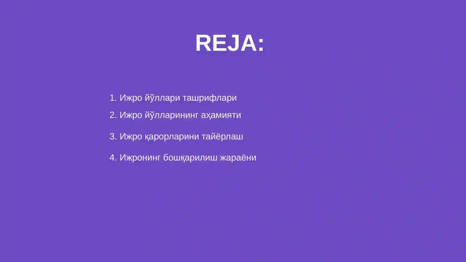 Ижро йоллари 2