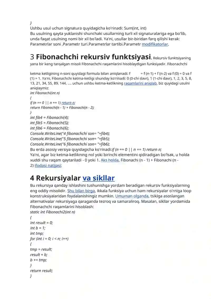 Rekursiya va Rekursiv funksiyalar 2