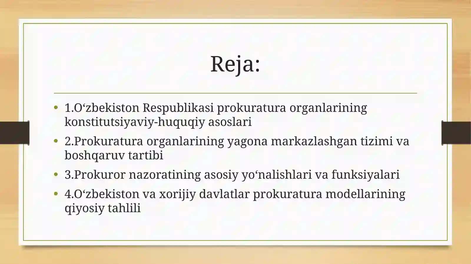 Prokuratura organlarining konstitutsiyaviy maqomi 2