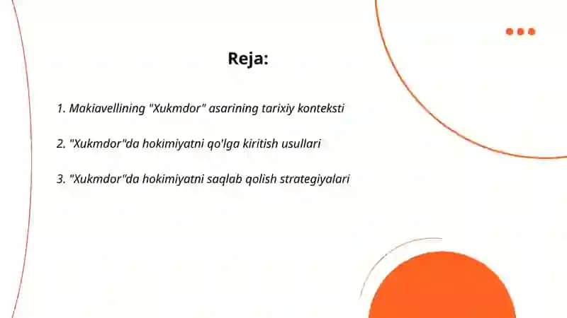 Makiavellining "Xukmdor" asari 2