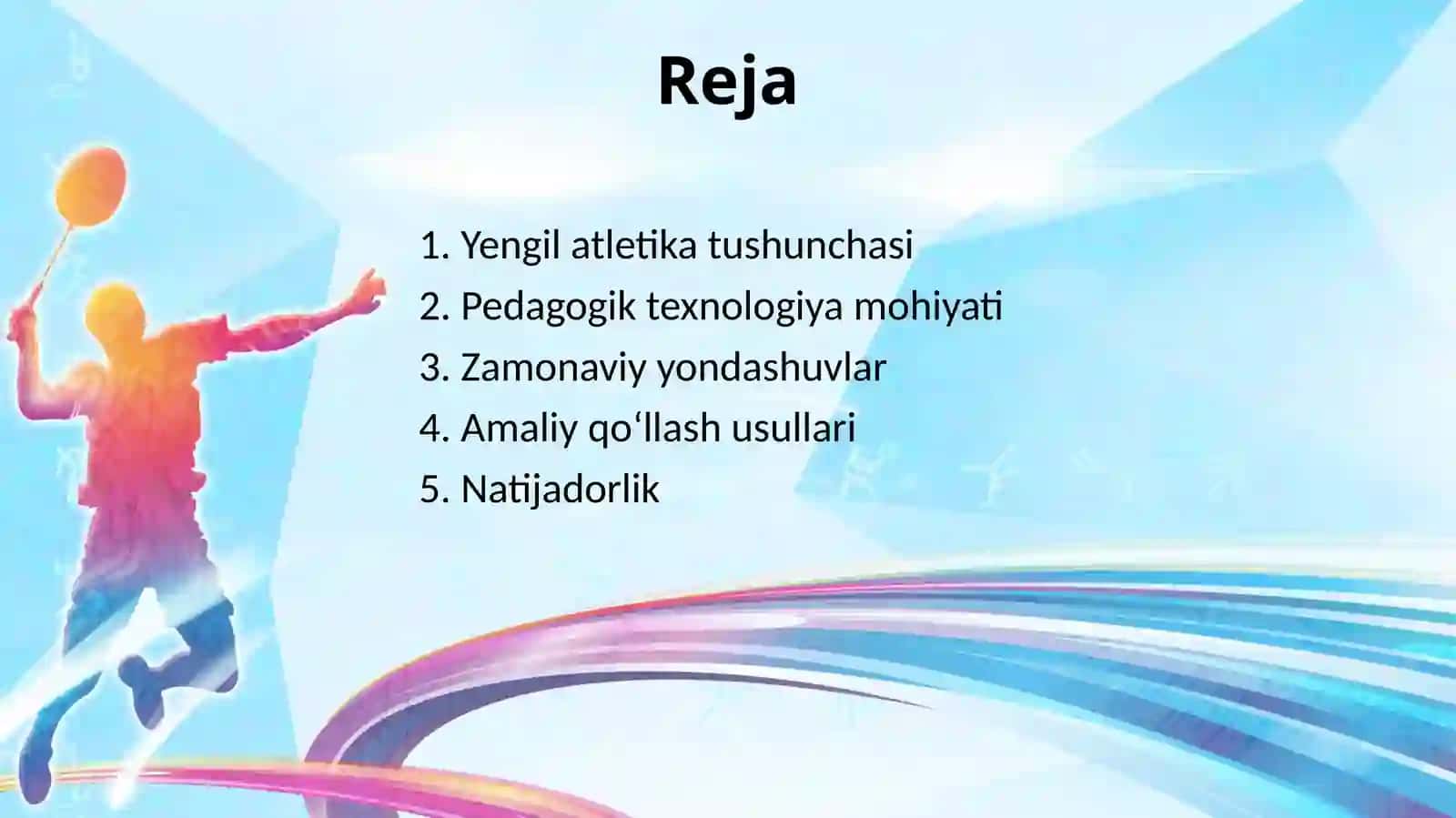 Yengil atletika mashg'ulotlarida zamonaviy pedagogik texnologiyalarni qoʻllash 2