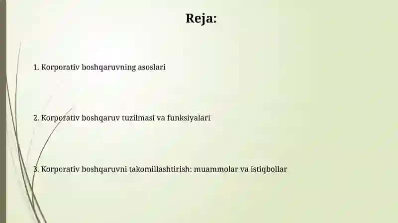 Korporativ boshqaruvning ta'rifi va maqsadlari 2