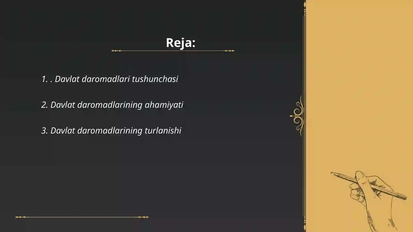 Davlat daromadlari tushunchasi 2