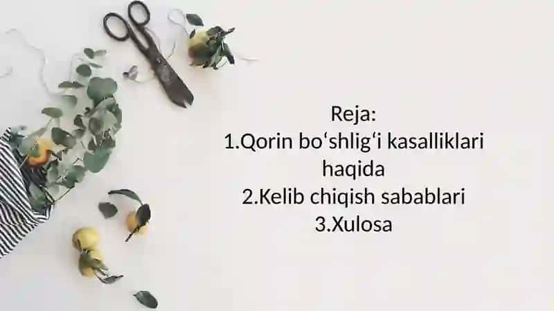 Qorin boʻshligʻi kasalliklari 2