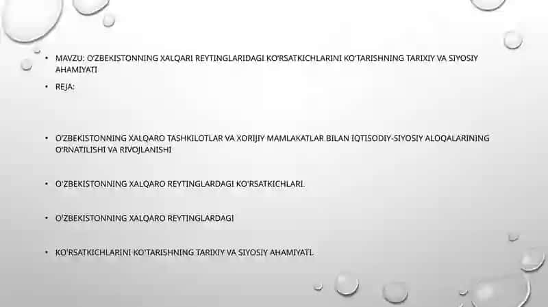 "O`BEKISTONNI ENG YANGI TARIXI" 2