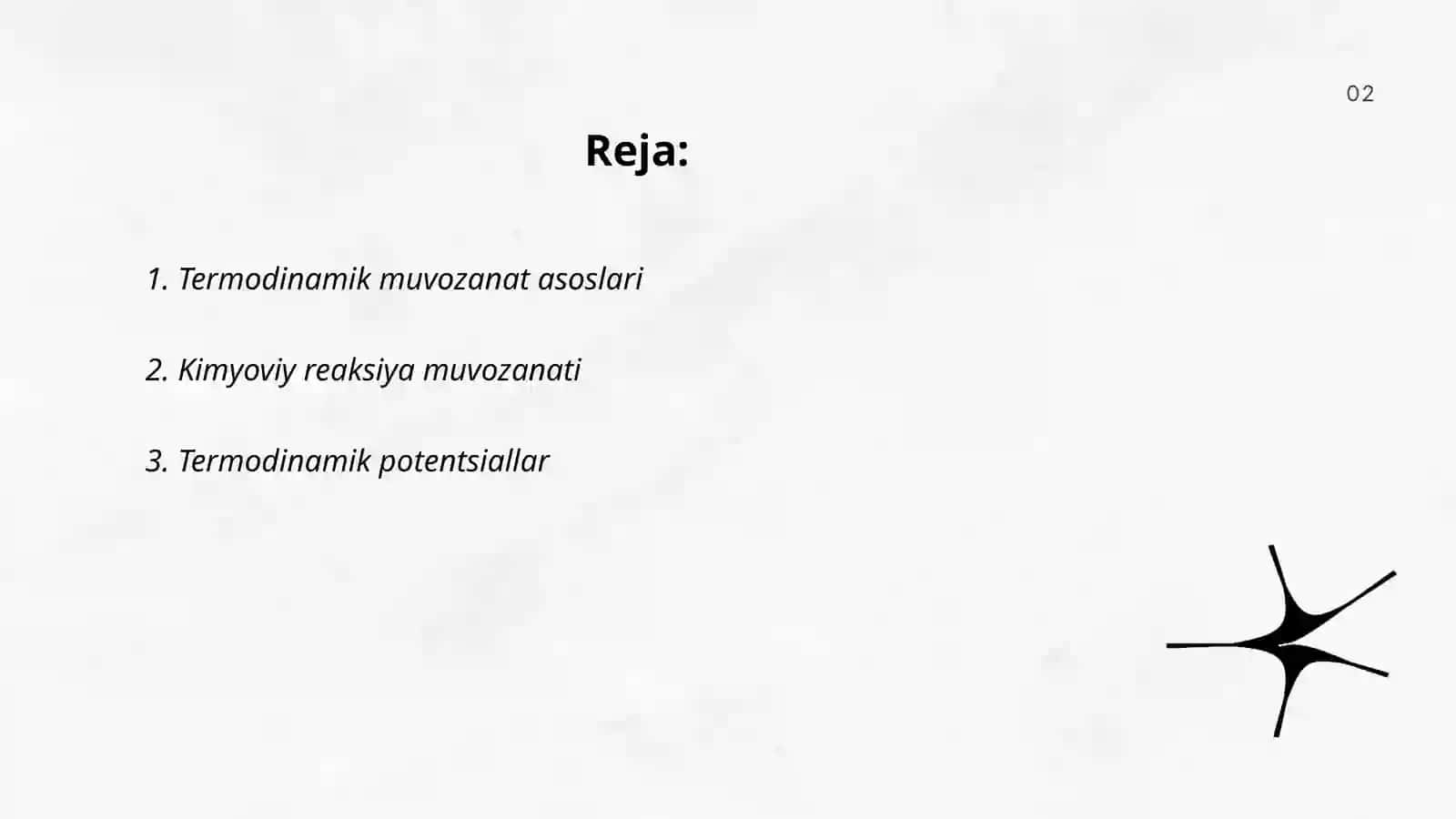 Termodinamik muvozanat konstantasi 2